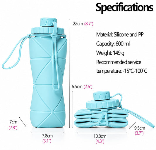 Silicone Folding Water Bottle