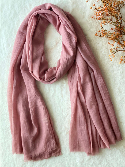 Nude Pink - Turkish Slubs Lawn Hijab