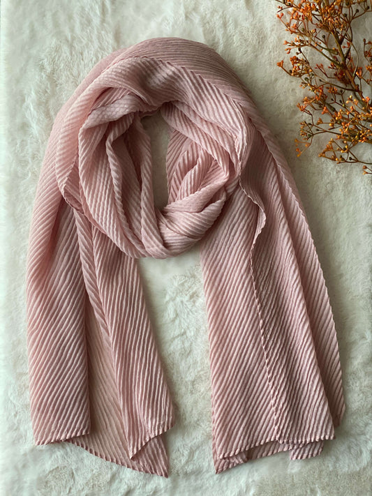 Pastel Pink - Soft Crinkle Crimp Hijab